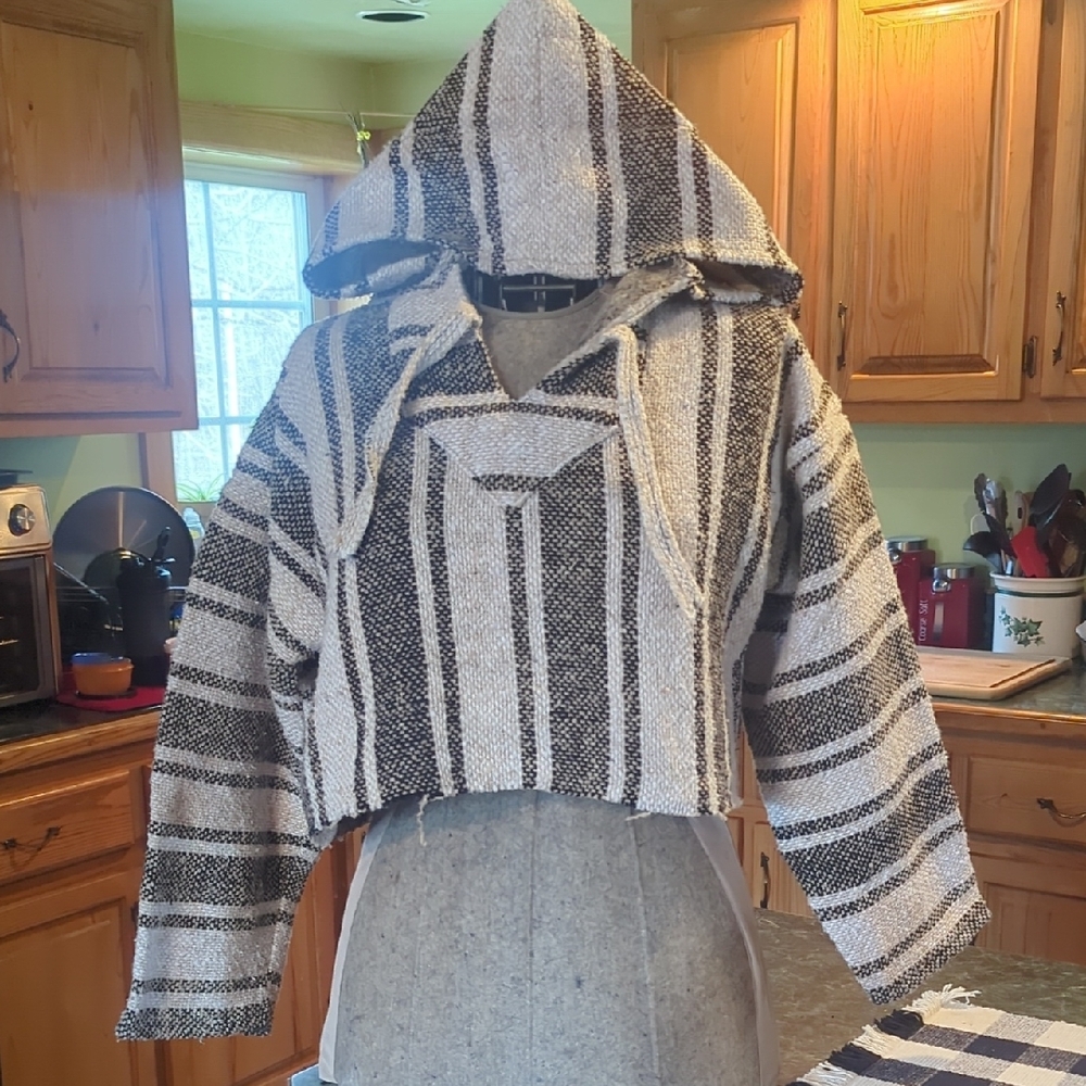 Striped Hooded Women's Jacket